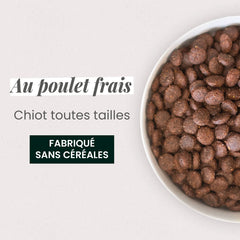 Ultra Premium Direct Aliment Sec Chien Sans Céréales au Poulet frais pour Chiot toutes tailles