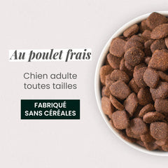 Ultra Premium Direct Aliment Sec Chien adulte toutes tailles Sans Céréales au Poulet frais 12 Kg