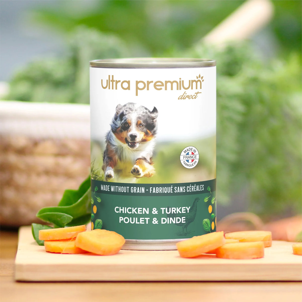 Ultra Premium Direct Boîtes de Pâtée pour Chien Sans Céréales - Poulet &amp; Dinde 400 G