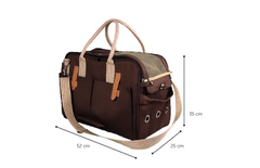 Flamingo Sac de transport Boston Brun foncé