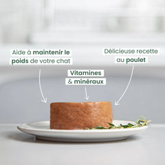 Ultra Premium Direct Boîtes de Mousse Aliment Humide Chat Stérilisé Sans Céréales – Natural mousse poulet 85 G