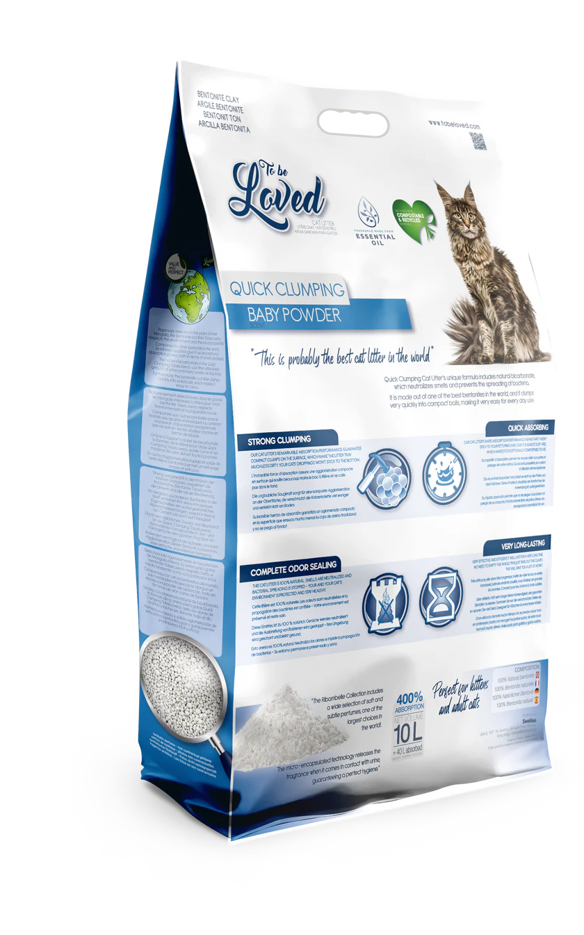 Litière TOBELOVED Baby Powder 10 L