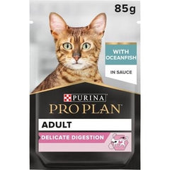 Pro Plan Aliment Humide Chat délicate, poisson d’océan en sauce (85Gx10)