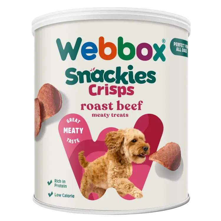 Webbox Snackies Beef Crisps Adult Dog Treats 35g