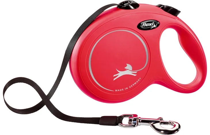 Flexi Laisse à enrouleur Classic Sangle Rouge