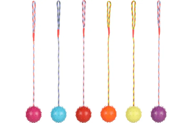 Jouet Pour Chien Rula Corde à tirer avec balle Plusieurs couleurs