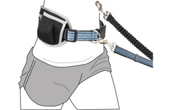 Flamingo Laisse pour le jogging avec ceinture ventrale Rono