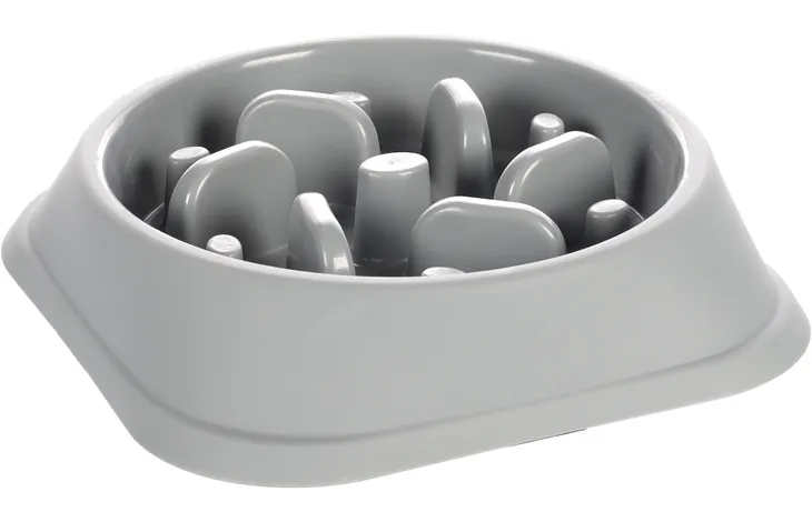 Flamingo Gamelle pour la nourriture Slow feeder Bobo Rond Gris 500ml