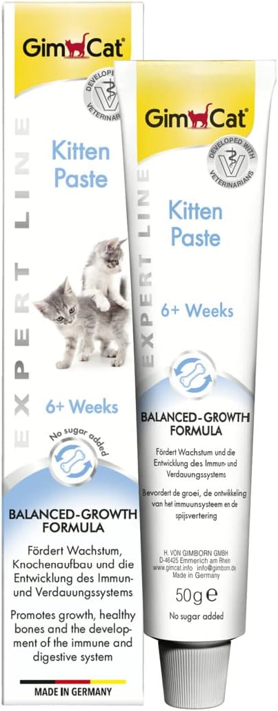 Gimcat Kitten Paste - pâte multivitaminée pour chatons avec calcium 50g