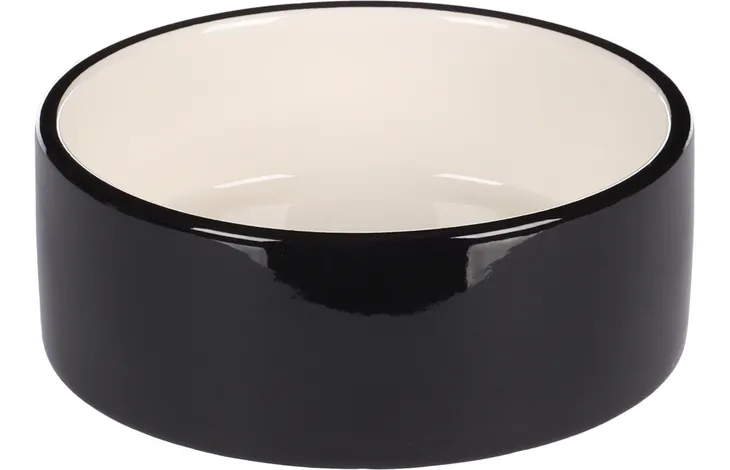 Gamelle en céramique Rocky Rond Noir &amp; Blanc 400 ML