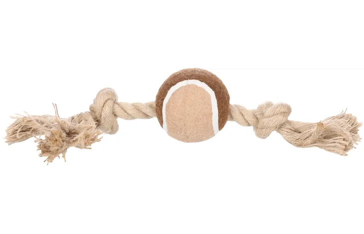 Flamingo Jouet pour Chien Kush Cordon avec 2 noeuds Brun