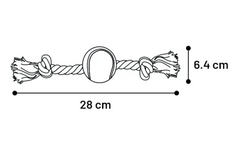Flamingo Jouet pour Chien Kush Cordon avec 2 noeuds Brun