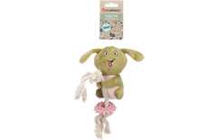 Flamingo Jouet pour Chien-Chiot Dadi Koala avec corde Vert