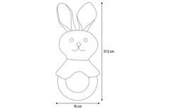 Flamingo Jouet pour Chien-Chiot Rabbo Lapin Blanc