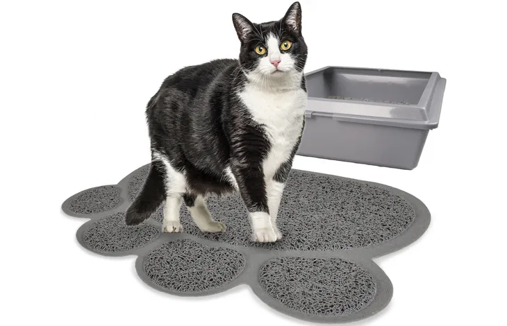 Tapis de bac à litière Pitou Matti Gris 45x60CM
