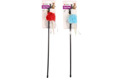 Flamingo Jouet pour Chat Catchy Canne à pêche avec jouet Plusieurs couleurs