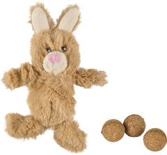 Jouet pour Chat Tux Lapin & Balle Brun clair