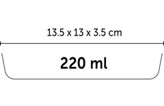 Flamingo Gamelle pour la nourriture et l'eau Nala Noir & Blanc 220 ML