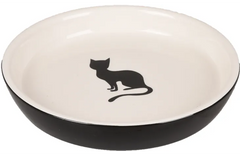 Flamingo Plat pour la nourriture Nala Rond Noir & Blanc 180 ML