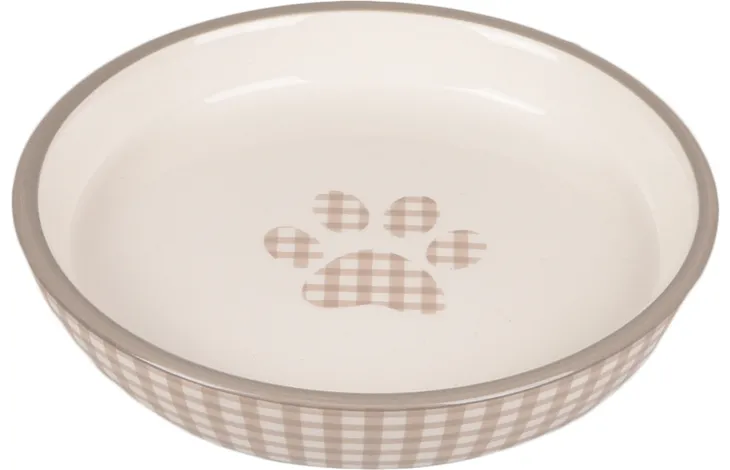 Flamingo Plat pour la nourriture Mylo Rond Beige & Blanc 180 ML