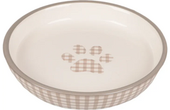 Flamingo Plat pour la nourriture Mylo Rond Beige & Blanc 180 ML