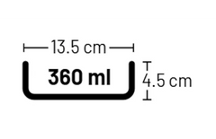 Flamingo Gamelle pour la nourriture et l'eau Mylo Rond Beige & Blanc 360 ML