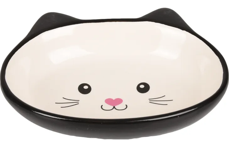 Flamingo Gamelle pour la nourriture et l'eau Isa Noir & Blanc 170 ML