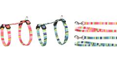 HARNESS WITH LEASH AMIRA SEVERAL COLORS