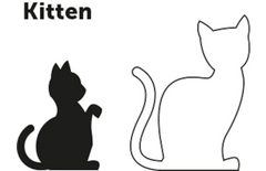 Collier Chaton Ziggi Noir