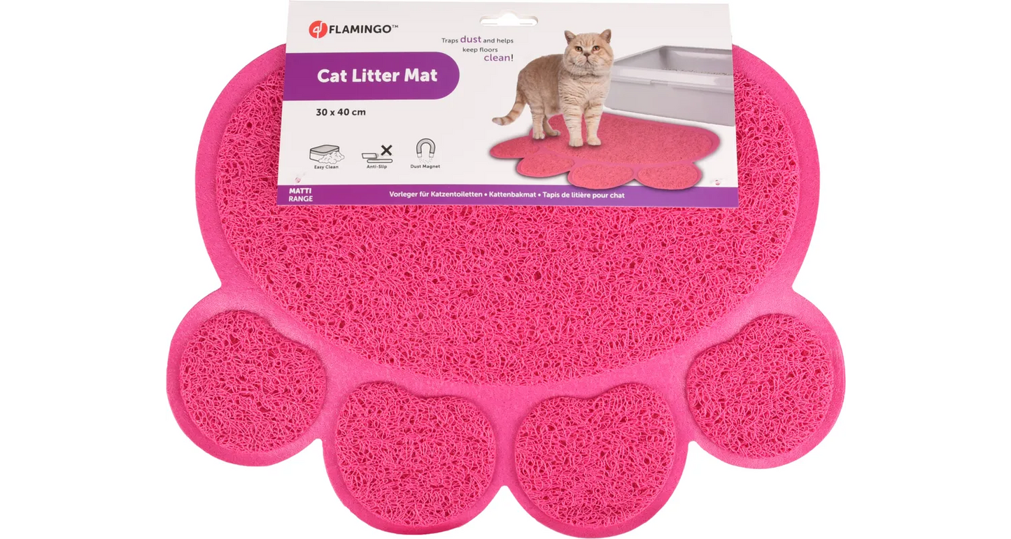 TAPIS DE BAC À LITIÈRE PITOU MATTI FUCHSIA