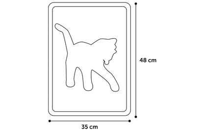 ROSIE MATTI LITTER BOX MAT GRAY