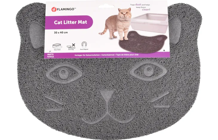 ZELDA MATTI LITTER BOX MAT GRAY