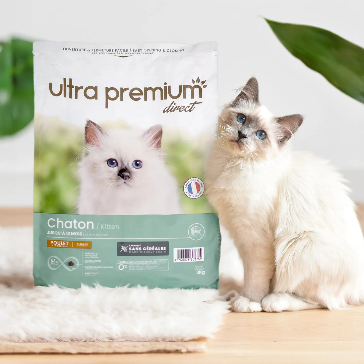 Ultra Premium Direct Croquettes Sans Céréales pour Chaton 3 Kg