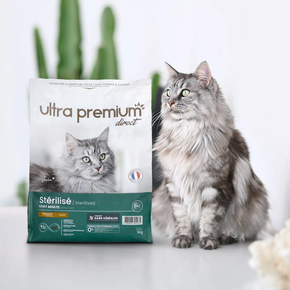 Ultra Premium Direct Croquettes Sans Céréales pour Chat Adulte Stérilisé ou d&#39;intérieur