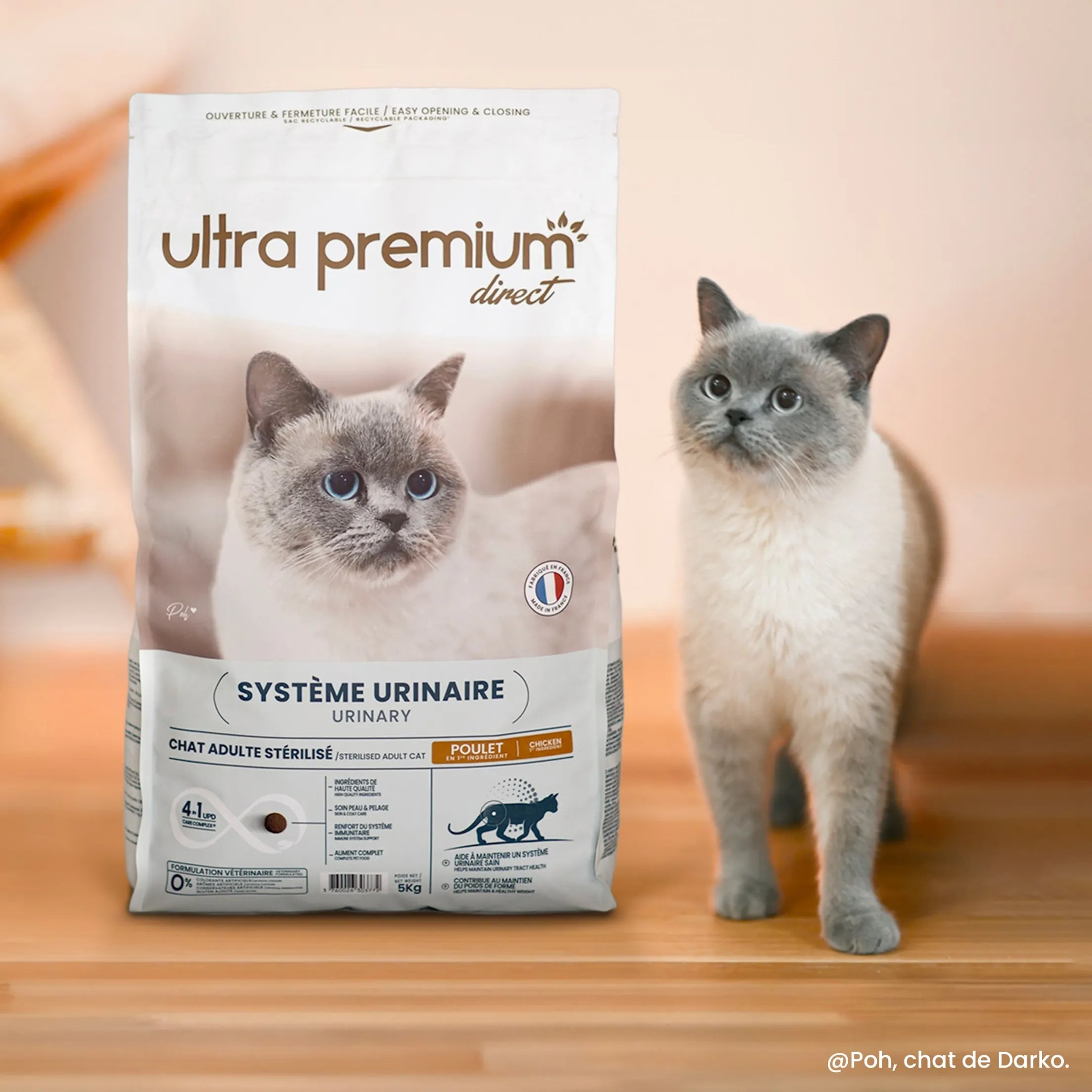 Ultra Premium Direct Aliment Sec pour Chat Urinary pour chat stérilisé - Care 5 Kg