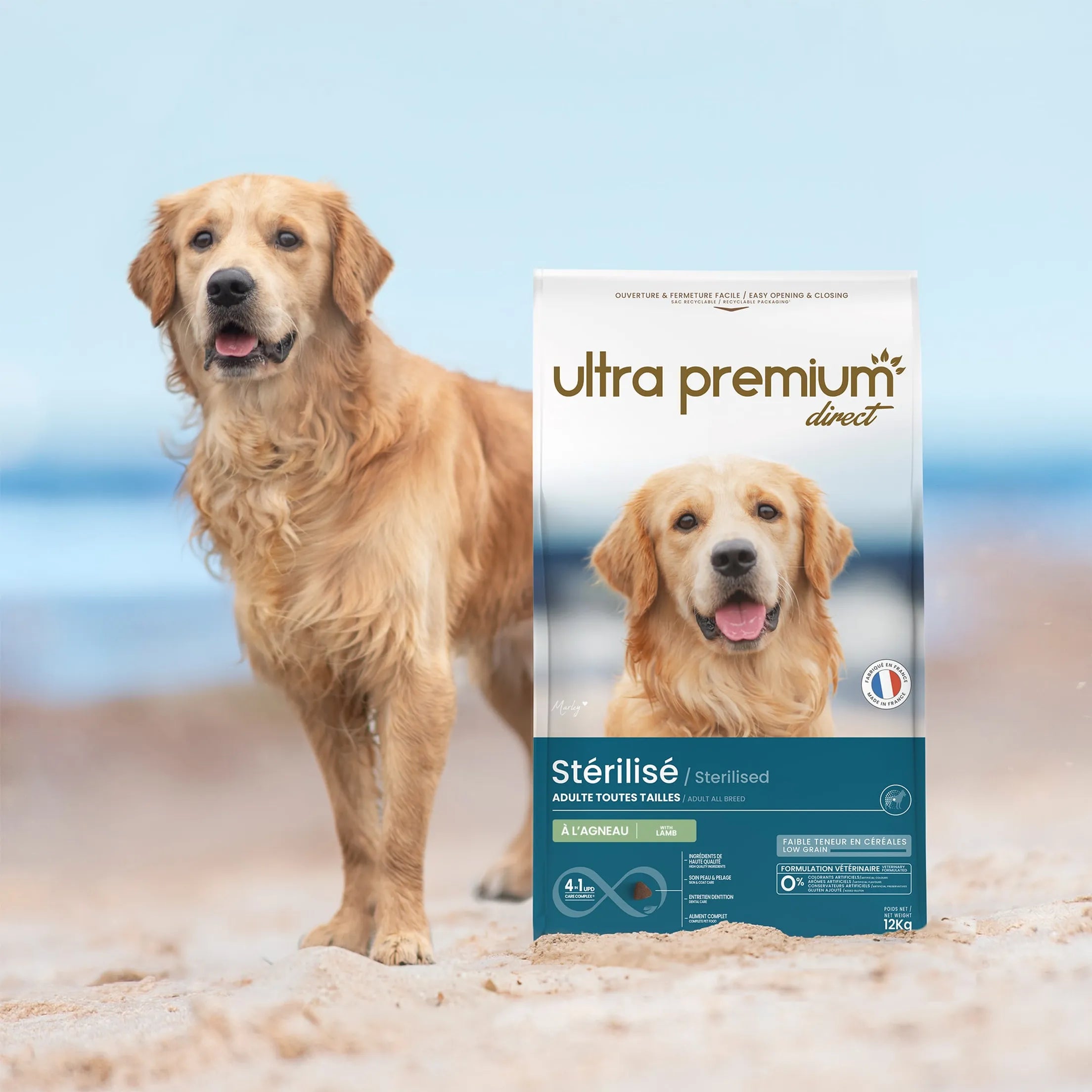 Ultra Premium Direct Aliment Sec Chien Light Super Premium pour Chien Stérilisé / Surpoids 12 Kg