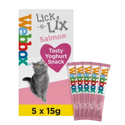 Webbox Lick-e-Lix Salmon Cat Treats (5x15g)