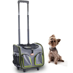 Pawise Sac de transport pour animaux avec roues 37x27x33cm