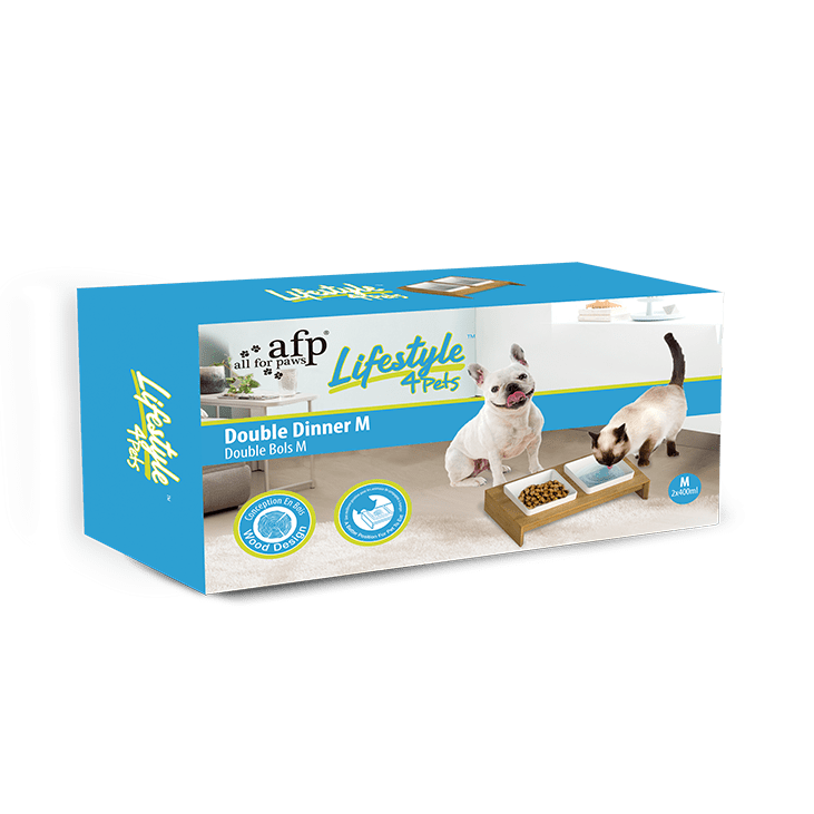 Gamelle double avec support 200 MLx2