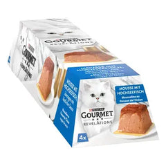 Gourmet™ Revelations Aliment Humide Chat Mousseline Poisson Océan en sauce (4x57g)