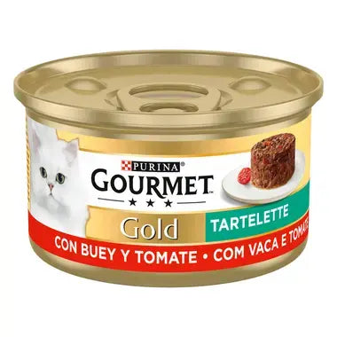 PURINA® GOURMET® GOLD T ALIMENT HUMIDE CHAT artelette avec bœuf et tomate 85 G