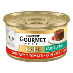 PURINA® GOURMET® GOLD T ALIMENT HUMIDE CHAT artelette avec bœuf et tomate 85 G