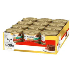 PURINA® GOURMET® GOLD T ALIMENT HUMIDE CHAT artelette avec bœuf et tomate 85 G
