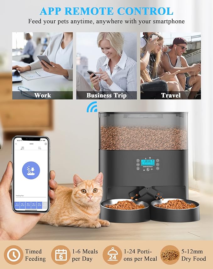 Distributeur Croquettes Automatique Connecté Wifi