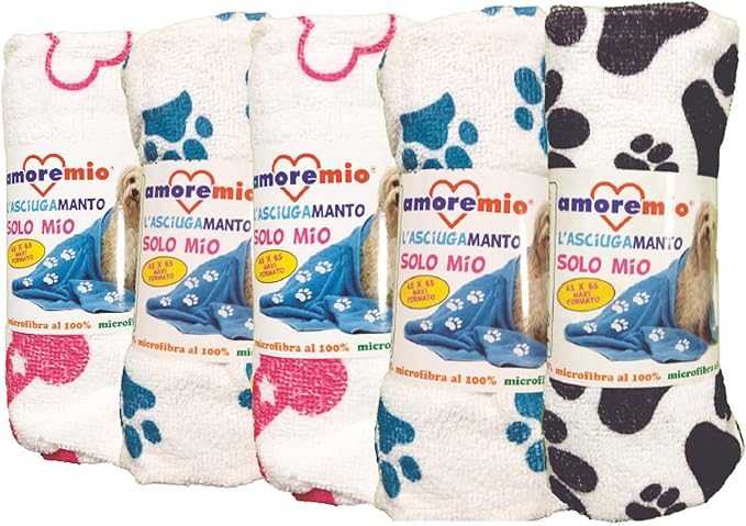 Serviette en Microfibre pour Chat et Chien 45 × 65 cm – AmoreMio