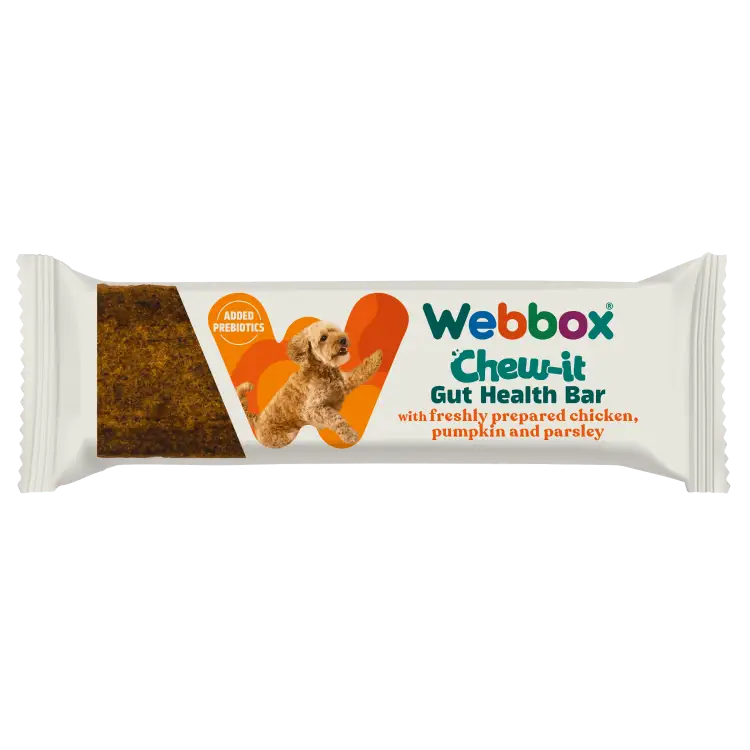 Webbox Chew-It Gut Health Bar Chicken Dog Treat 30g