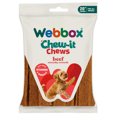 Webbox Meaty Chew-it Chews Beef Dog Treats 200g