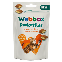 Webbox Chicken Pocketfuls Cat Treats 60g