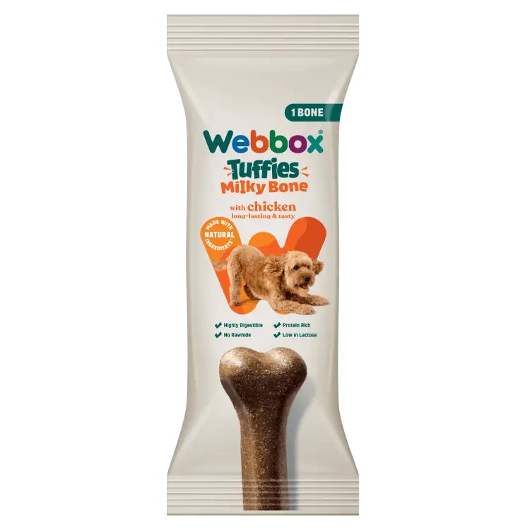 Webbox Tuffies Milky Bone with Chicken Dog Treat 90g