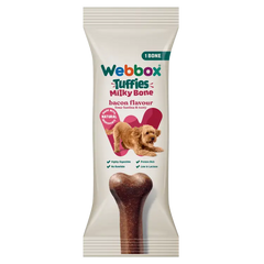 Webbox Tuffies Milky Bone with Bacon Dog Treat 90g